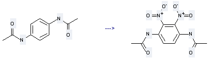 Acetamide,N,N'-1,4-phenylenebis- can be used to produce N,N'-(2,3-dinitro-p-phenylene)-bis-acetamide